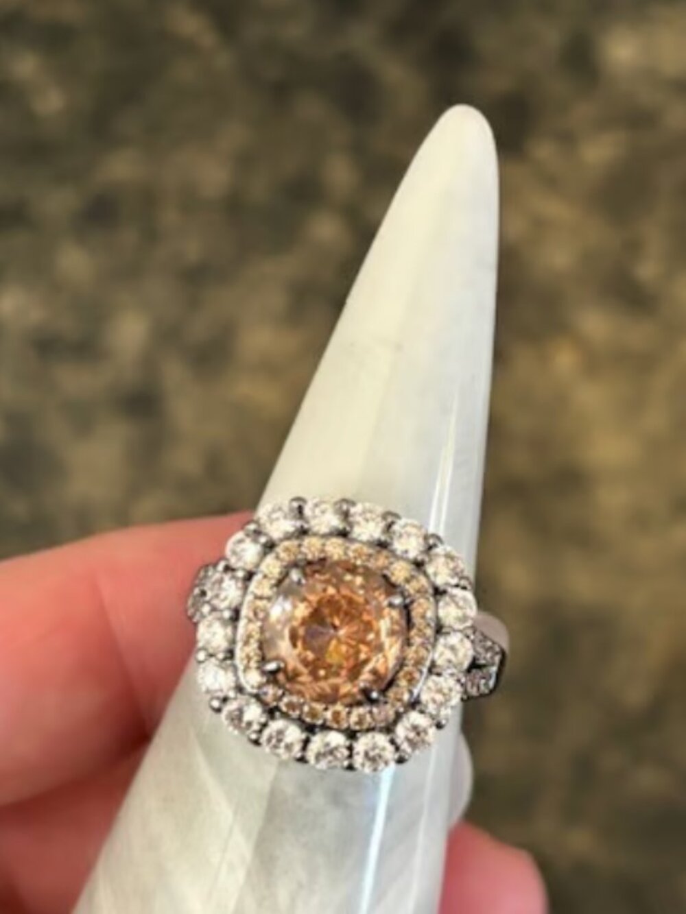 Bomb Party Smokey Topaz Ring